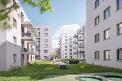 Geförderter Wohnungsbau Anne-Frank-Straße in Berlin-Altglienicke für die HOWOGE mit 14 Häusern von ZOOMARCHITEKTEN Berlin