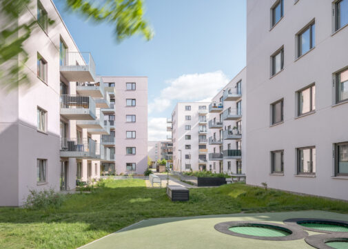 Geförderter Wohnungsbau Anne-Frank-Straße in Berlin-Altglienicke für die HOWOGE mit 14 Häusern von ZOOMARCHITEKTEN Berlin
